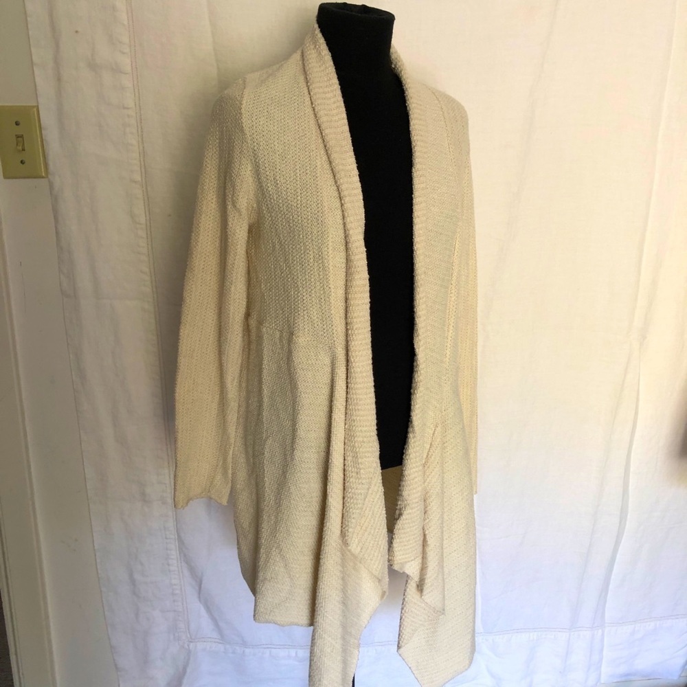 3 FOR $30!! Bundle! Chico’s Duster Cardigan cream color slight metal flecks